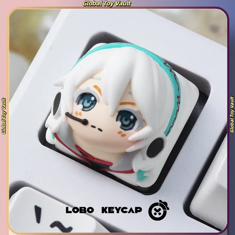 Keycap Artisan Anime - Tasto in resina con personaggio anime,