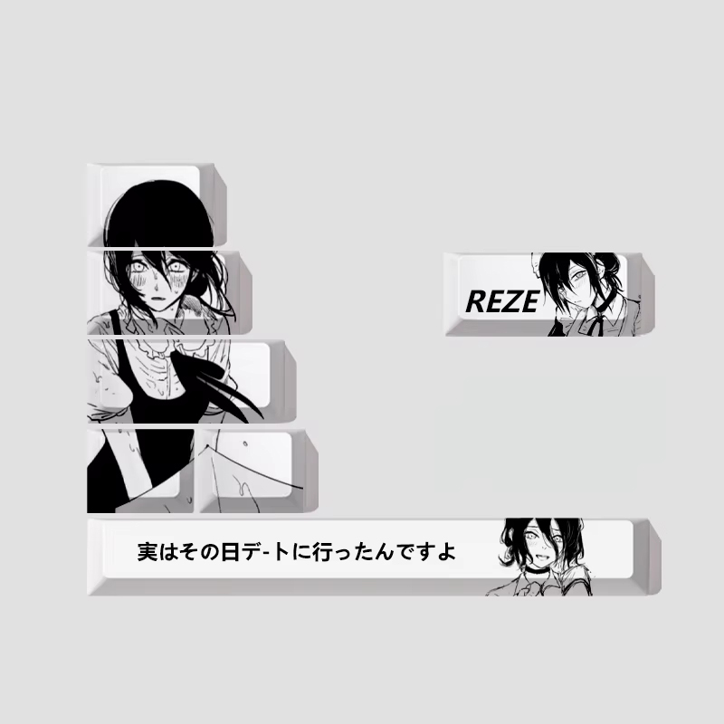 Keycap Artisan Anime - Keycaps Reze Personality a tema anime