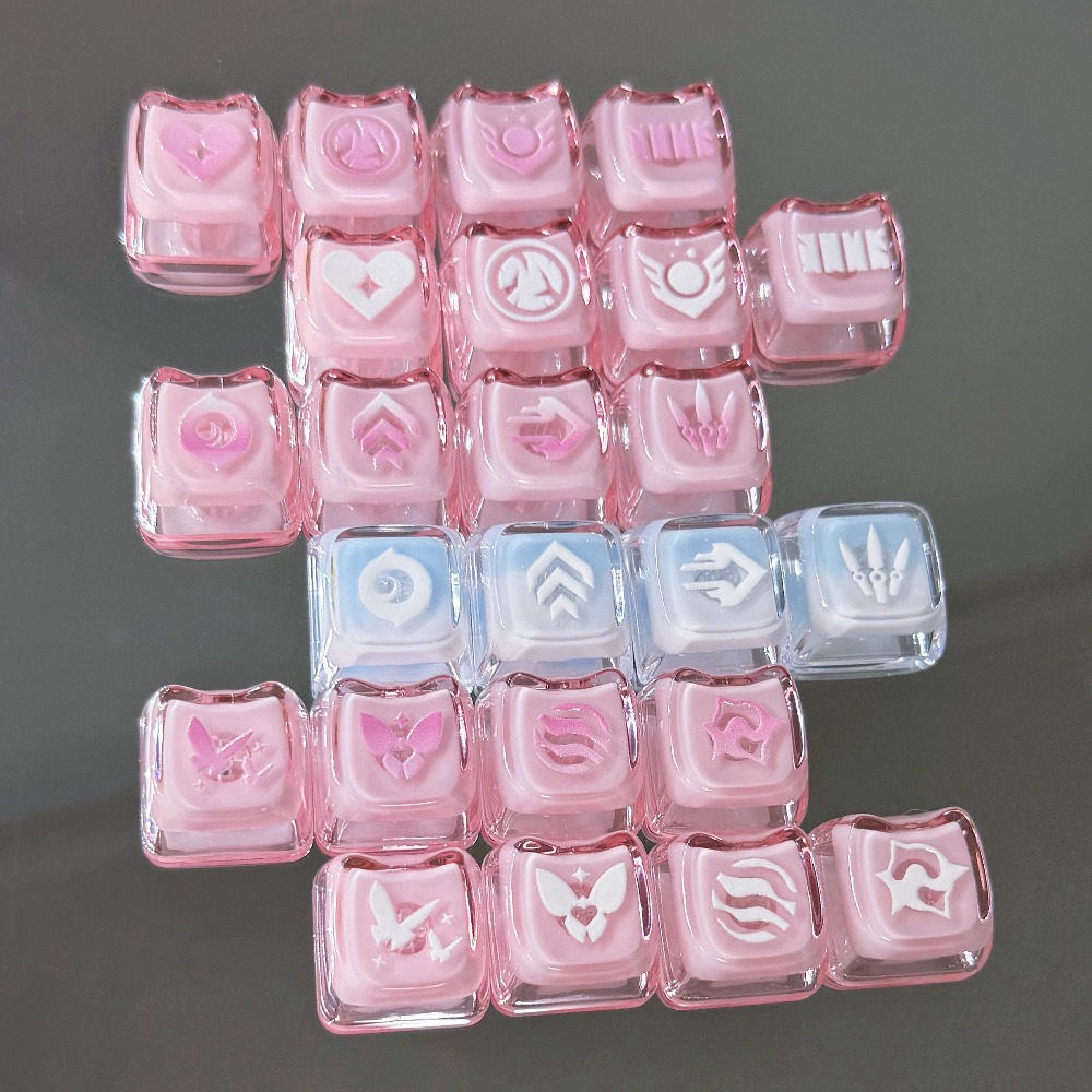 Keycap Artisan Anime - Keycaps Valorant Personalizzate Clove Jett Sage,