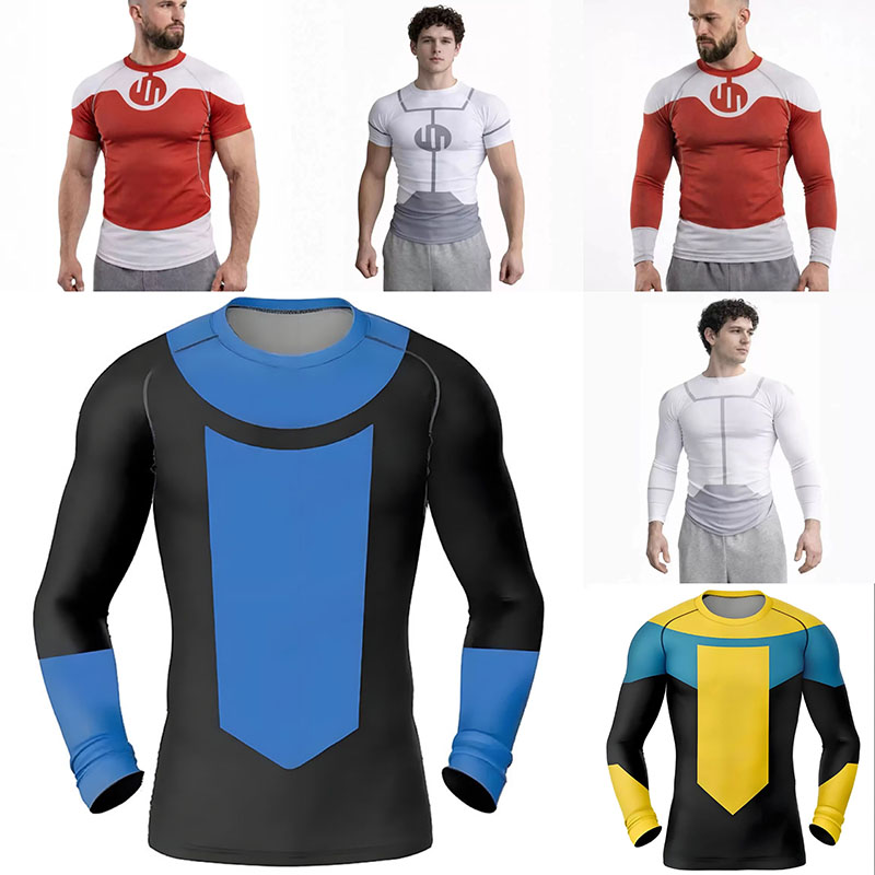 Anime Themed Merchandise - Nuova Maglietta Rash Guard Invincibile per