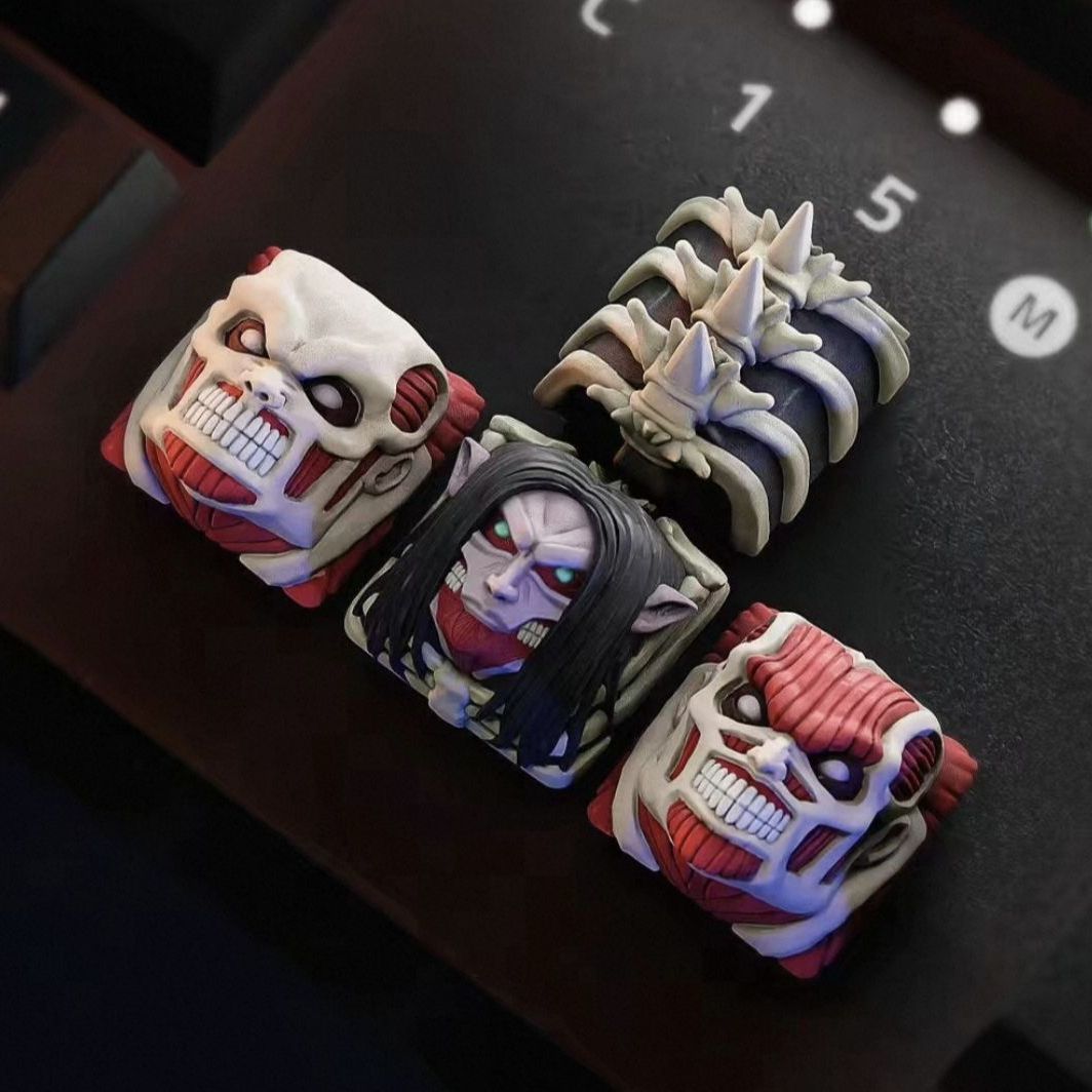 Keycap Artisan Anime - NUOVO set di keycap co-brandati Attack