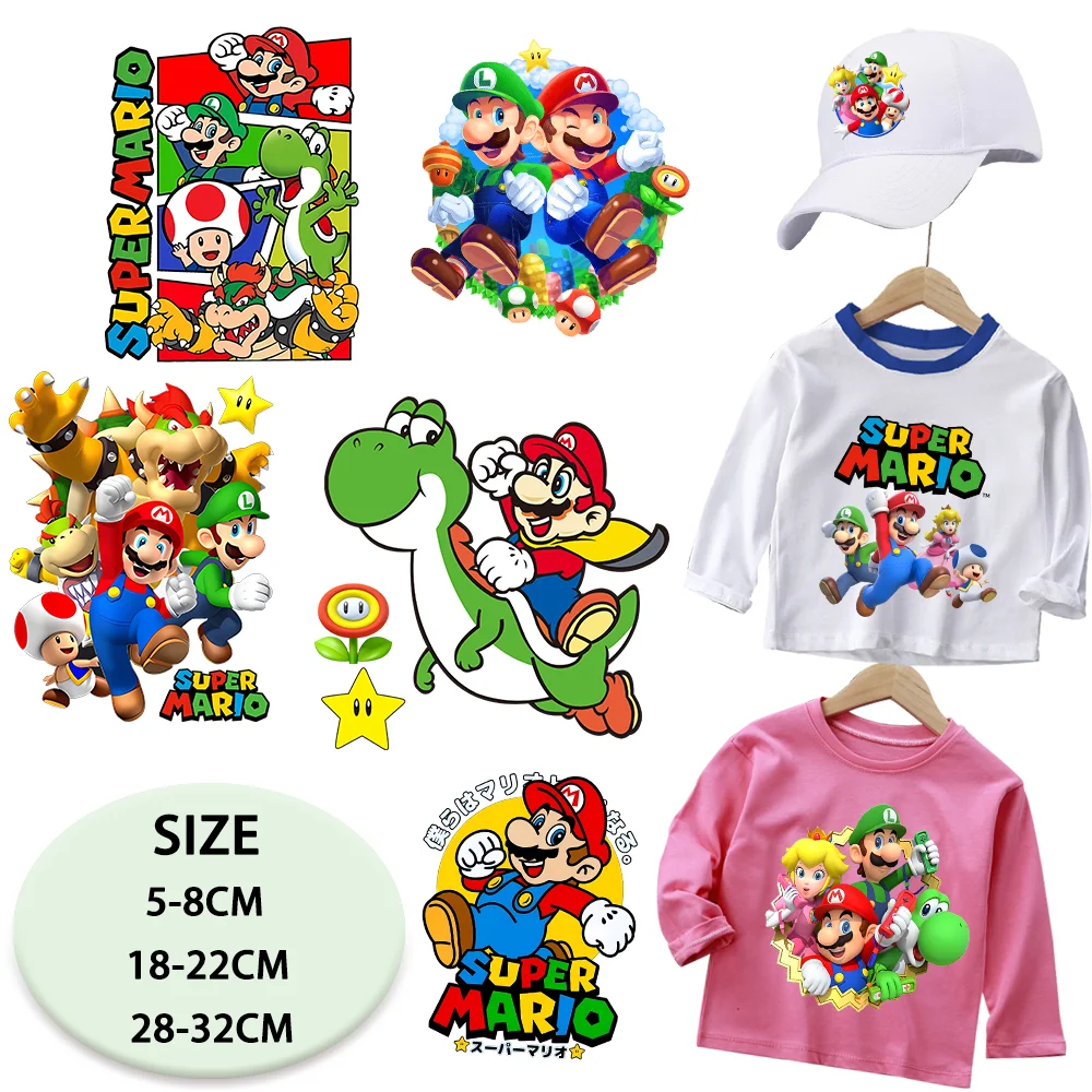 Anime Themed Merchandise - Super Bros Toppe Termoadesive per T-Shirt,