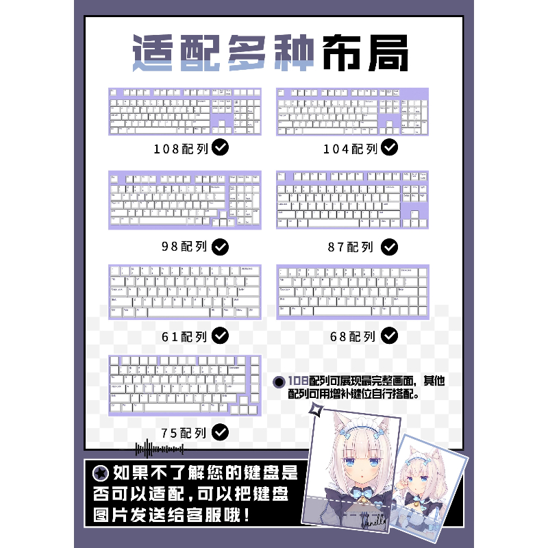 Nekopara Vanilla Anime Game Th - Keycap Artisan Anime recensione e prezzo