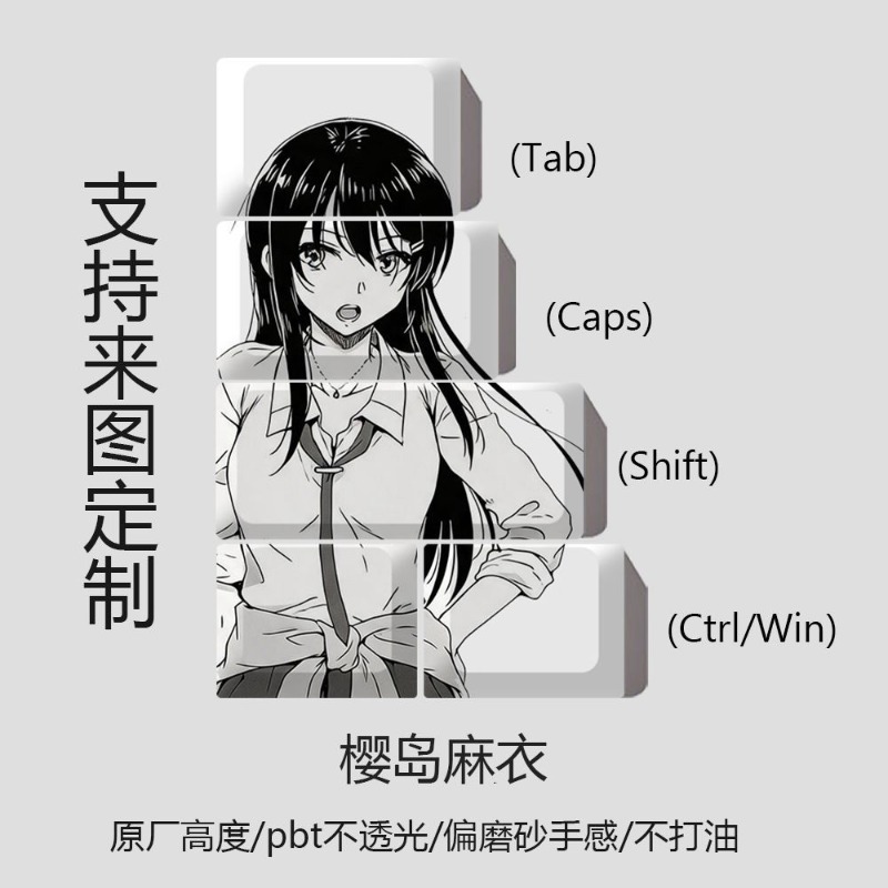 NUOVE Tasti a Tema Mai Sakuraj - Keycap Artisan Anime recensione e prezzo